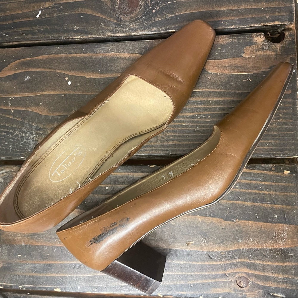 Talbots Brown Leather Heels